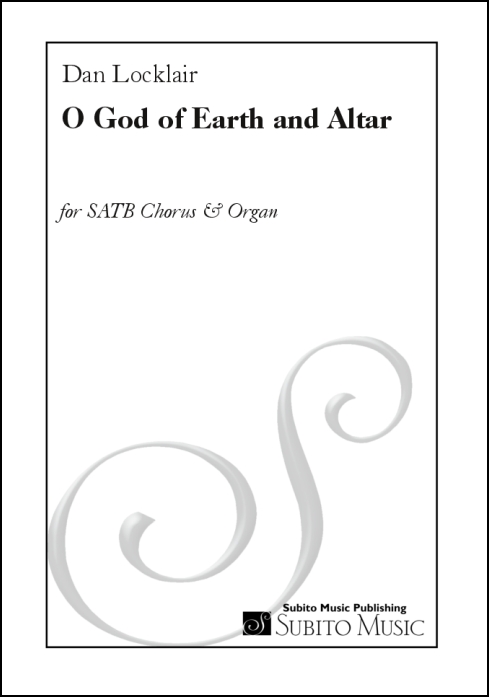 O God of Earth and Altar (The Chesterton Prayer) anthem for SATB chorus & organ