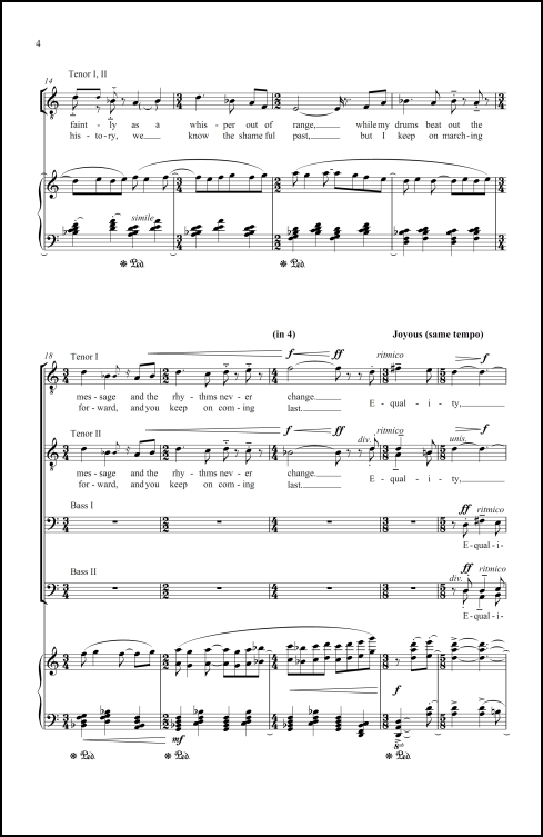 Freedom for men's chorus & piano - Click Image to Close