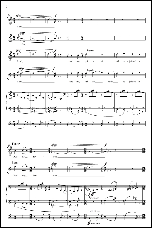 Magnificat and Nunc Dimittis (Montréal Service) for SATB chorus & organ