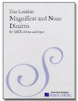 Magnificat and Nunc Dimittis (Montréal Service) for SATB chorus & organ