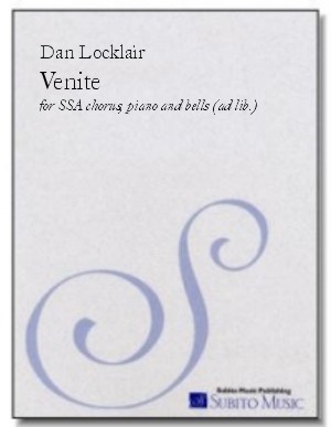 Venite (O Come, Let Us Sing) for SSA chorus, piano & handbells (ad lib.)