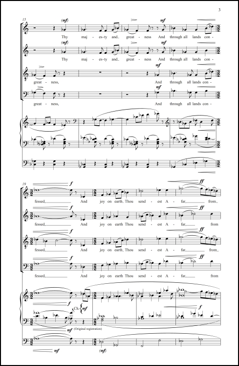 Thanksgiving anthem for SATB chorus & organ