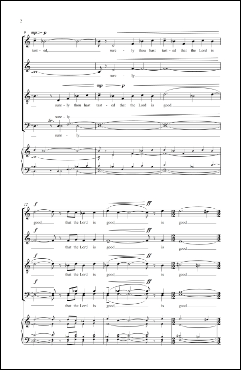 In the Sight of God for SATB chorus, a cappella