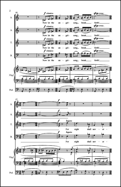 Angel Song for SATB Chorus & Organ