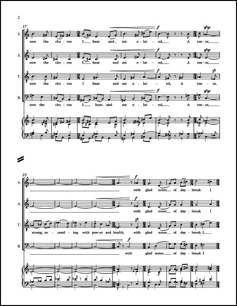 Sing to the World A Choral Cycle in Five Movements in Celebration of Music for SATB Chorus (divisi), a cappella