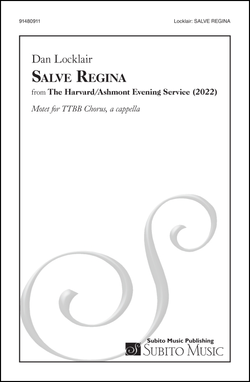 Salve Regina Motet for TTBB Chorus, a cappella