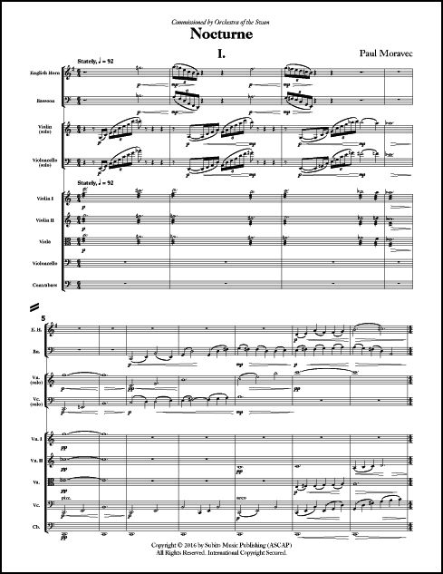 Nocturne for Solo Oboe/English Horn, Bassoon, Violin, Violoncello & Strings