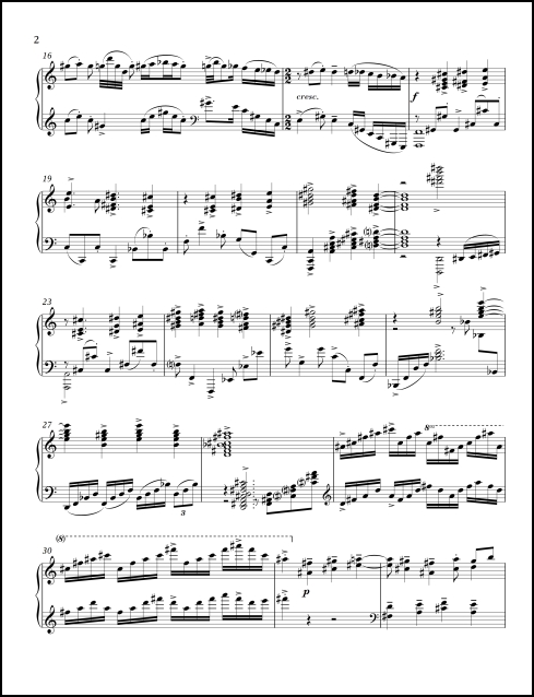 Characteristics for piano