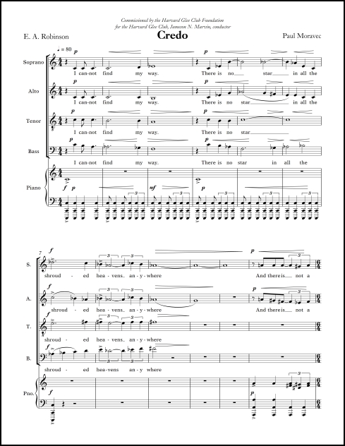 CREDO for SATB Chorus & Piano