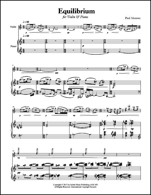 Equilibrium for Violin & Piano