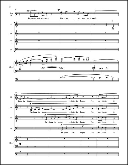 Rejoice in Hope for SATB Chorus & Organ