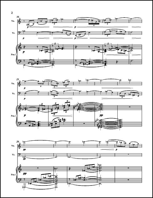 Omne Trium Perfectum for Violin (or Clarinet), Violoncello & Piano