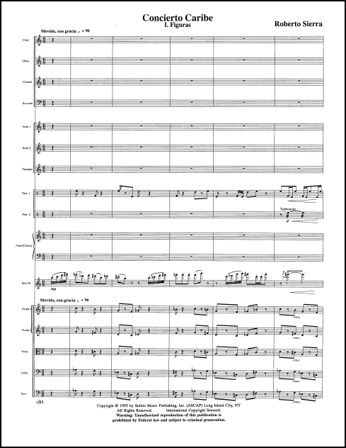 Concierto Caribe concerto for flute & orchestra