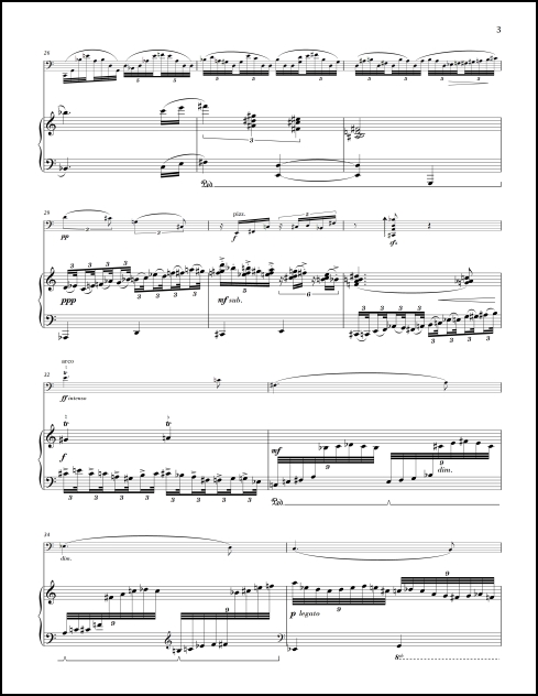 Sonata No. 2, Elegiaca for violoncello & piano