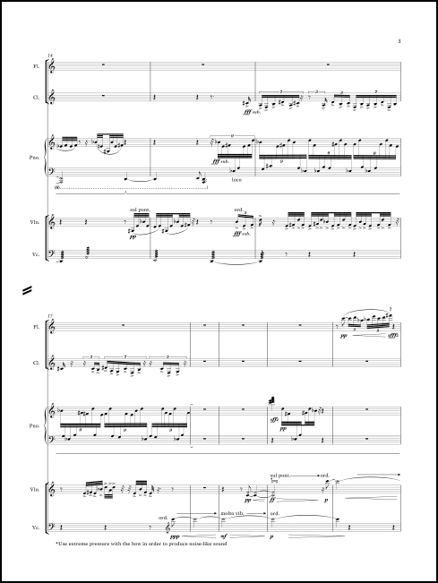 Turner for flute, clarinet, violin, cello, piano