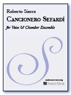 Cancionero Sefardí (Sephardic Songs) for voice, flute, clarinet, piano, violin & cello - Click Image to Close