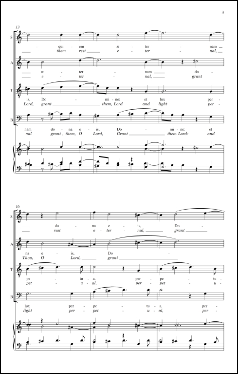 Lux Æterna for SATB chorus