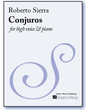 Conjuros for high voice & piano - Click Image to Close