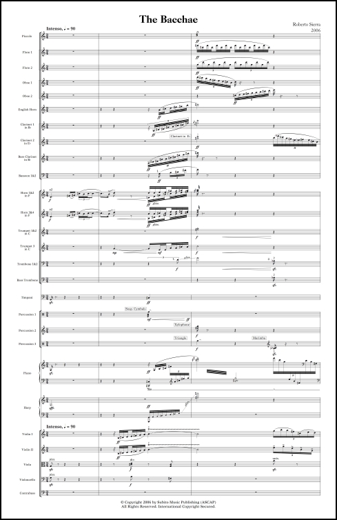 Bacchae, The for orchestra - Click Image to Close