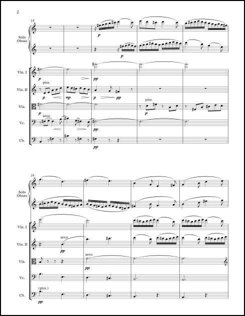 Poema y Danza for two oboes & strings - Click Image to Close