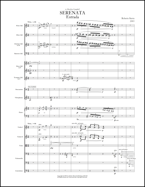 Serenata for chamber orchestra