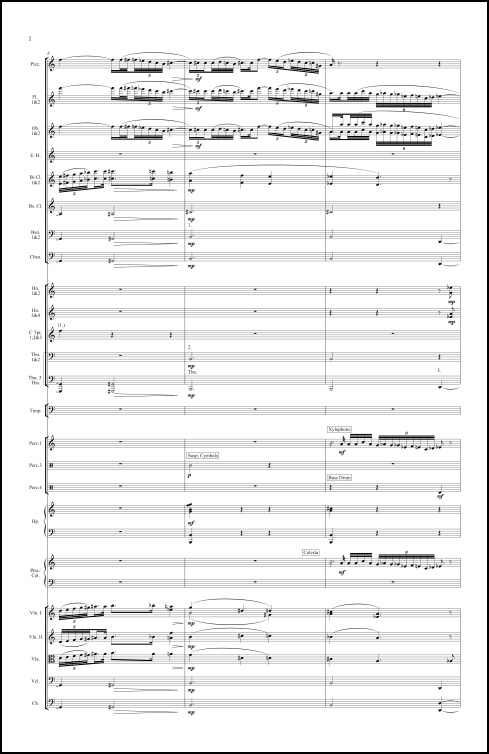 Sinfonía No. 2 for orchestra