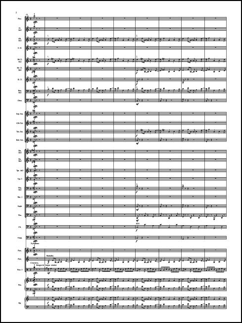 Sinfonía No. 3, La Salsa transcribed for wind ensemble by Mark Scatterday