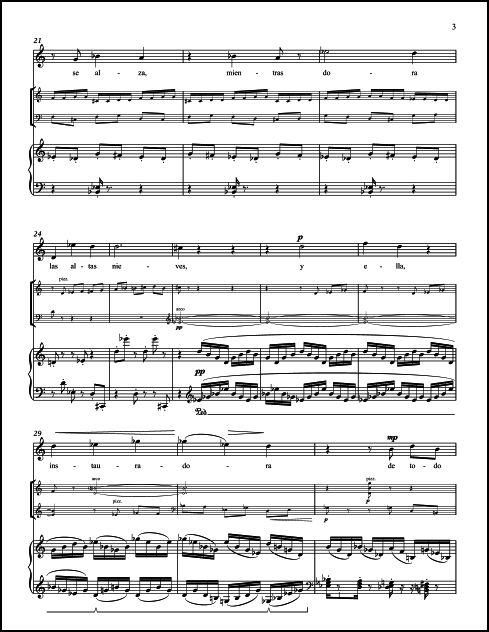 Variaciones de Soledad y Esperanza for Soprano, Violin, Violoncello & Piano