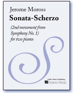 Sonata-Scherzo (2nd movement from Symphony No. 1) for two pianos