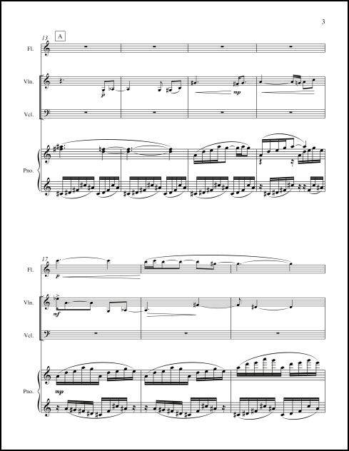 Scenes Upon Eternity's Edge for flute, violin, cello, piano
