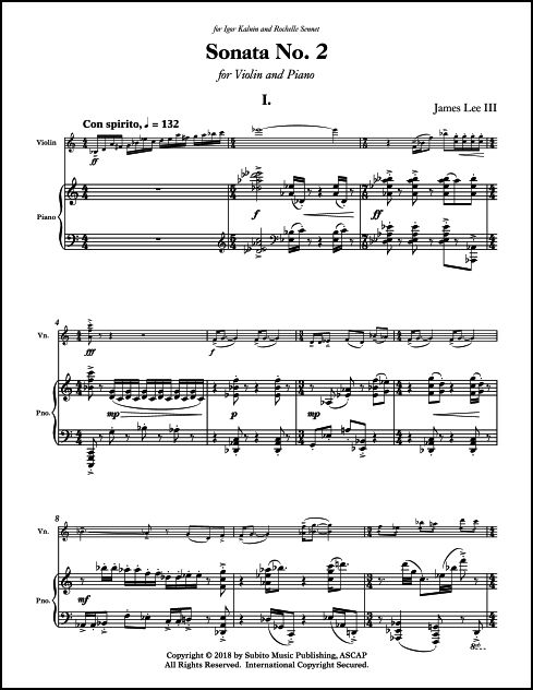Violin Concerto No. 2 "Teshuah" for Violin & Orchestra (piano reduction score)