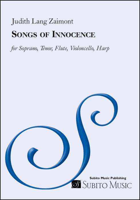 Songs of Innocence for soprano, tenor, flute, cello & harp
