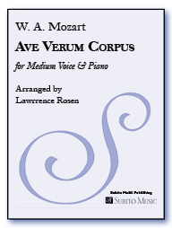 Ave Verum Corpus for Medium Voice & Piano