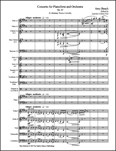 Concerto for Pianoforte & Orchestra