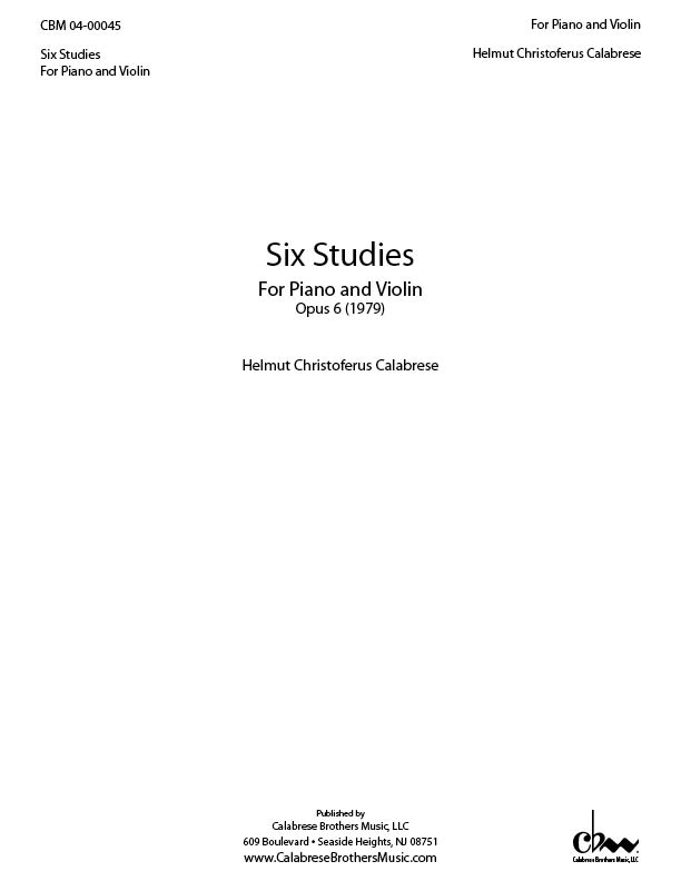Six Studies for Violin & Piano