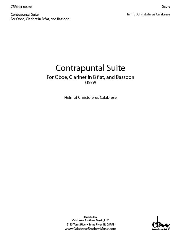 Contrapuntal Suite for Oboe, Clarinet & Bassoon