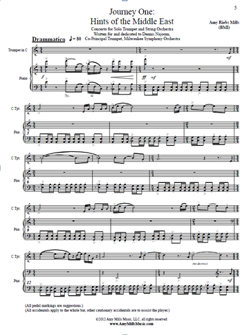 Journey One: Hints of the Middle East Concerto for Trumpet & Piano - Click Image to Close