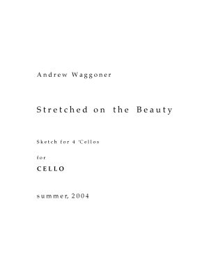 Stretched on the Beauty sketch for 4 cellos - Click Image to Close