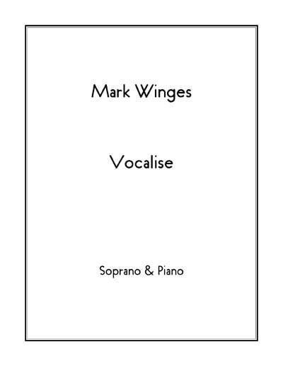 Vocalise for soprano & piano