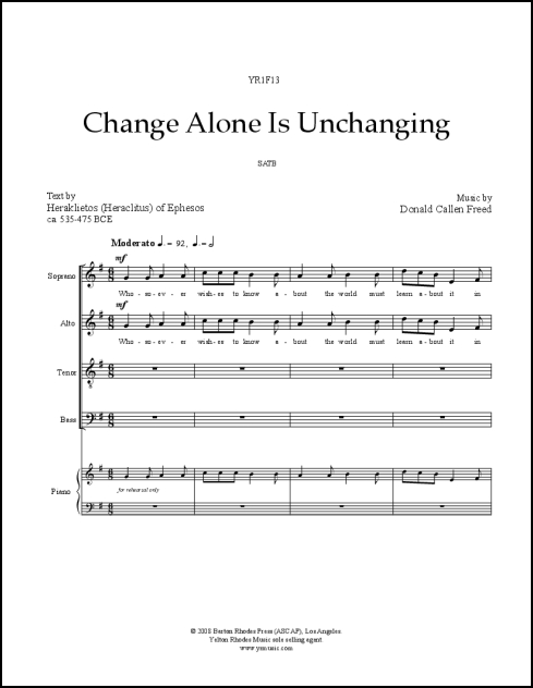 Change Alone Is Unchanging for SATB