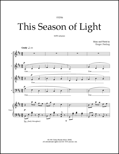 This Season of Light for SATB & piano