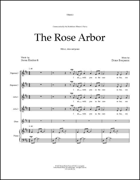 Rose Arbor, The for SSAA, oboe and piano