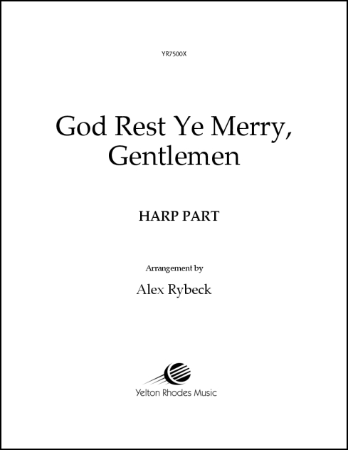 God Rest Ye Merry, Gentlemen for TTBB, piano (and optional harp)