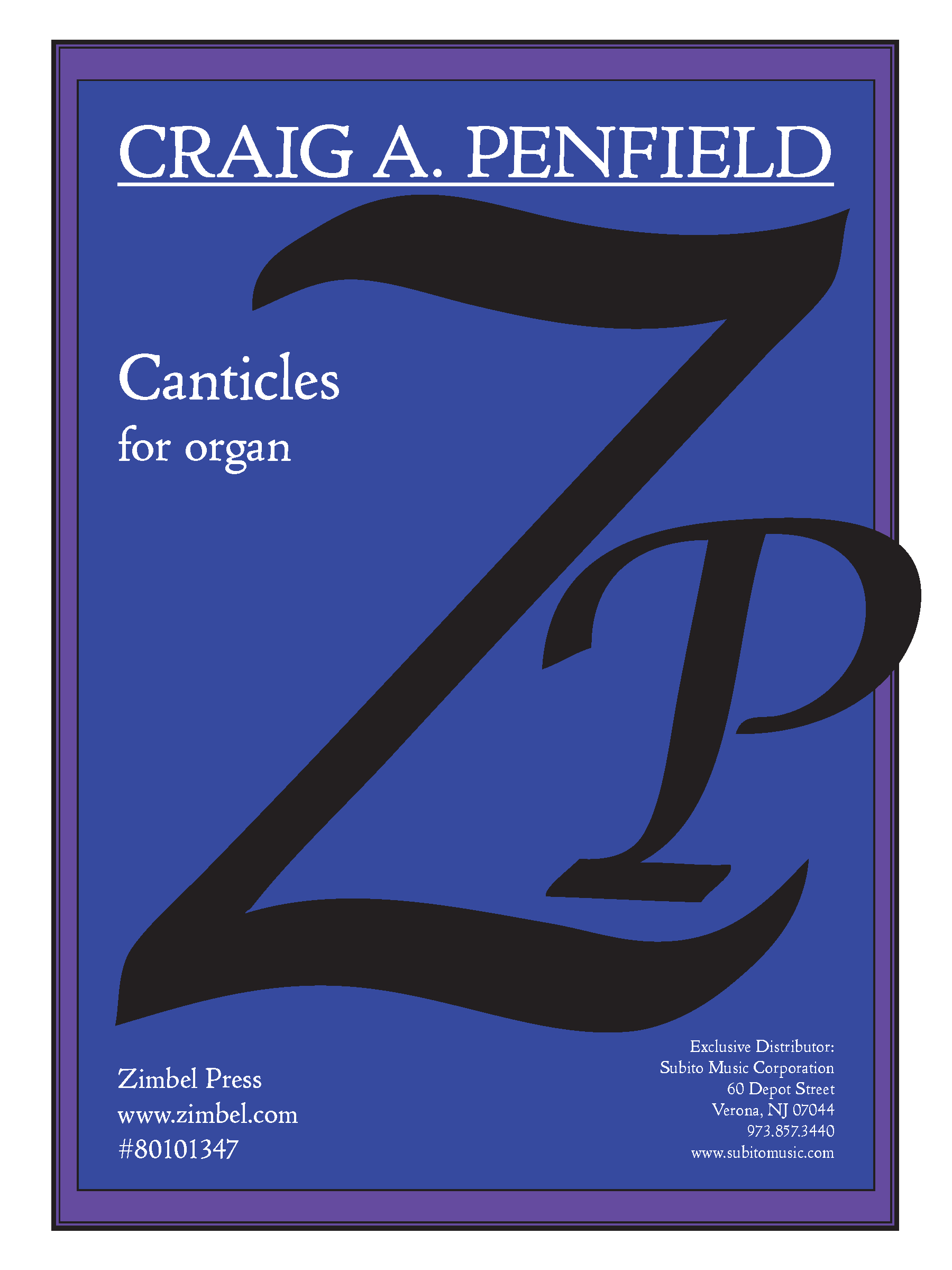Canticles for Organ for Organ - Click Image to Close