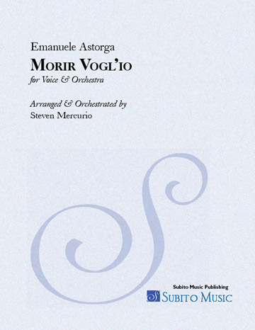 Morir Vogl'io (Astorga) for Voice & Orchestra - Click Image to Close
