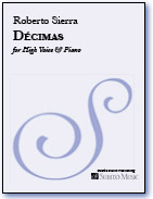 Décimas for High Voice & Piano - Click Image to Close