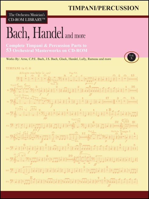 The Orchestra Musician's CD-ROM Library™, Volume 10 Timpani/Percussion