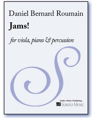 Jams! for viola, piano & percussion
