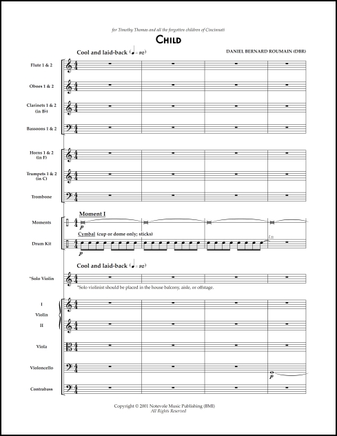 Child for chamber orchestra - Click Image to Close