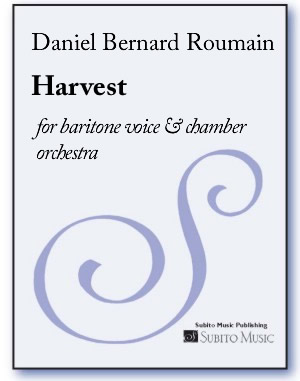 Harvest for baritone voice & chamber orchestra